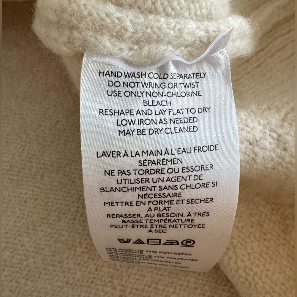 Anthropologie Maeve Crew Neck Dog Icon Pullover Sweater Neutral Doodle Size XL - Picture 10 of 11